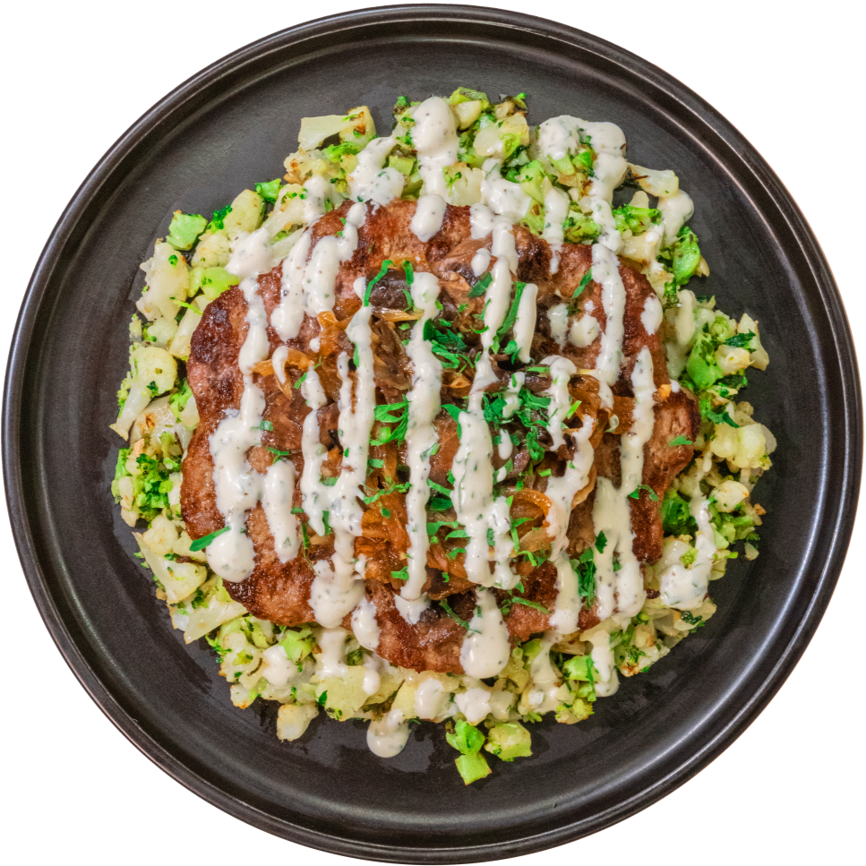  19 paleo umami burger with broco cauli rice black truffle ranch
